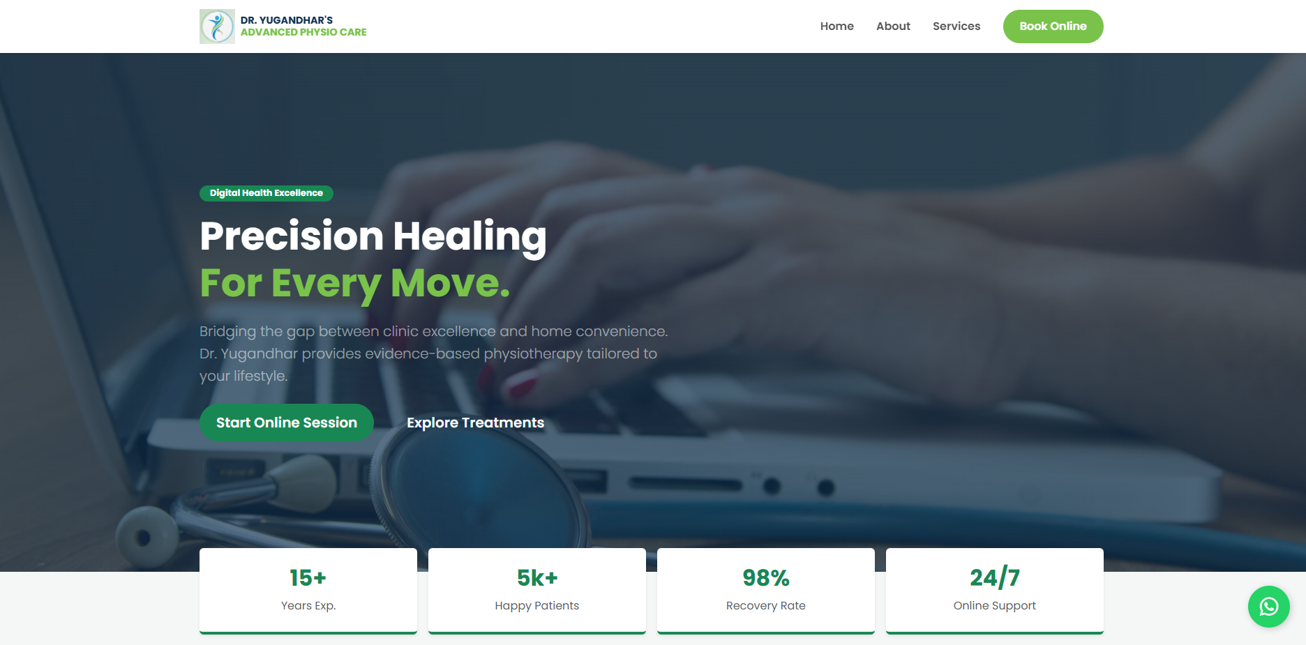 Dr. Yugandhar's Physio Healthcare Portal